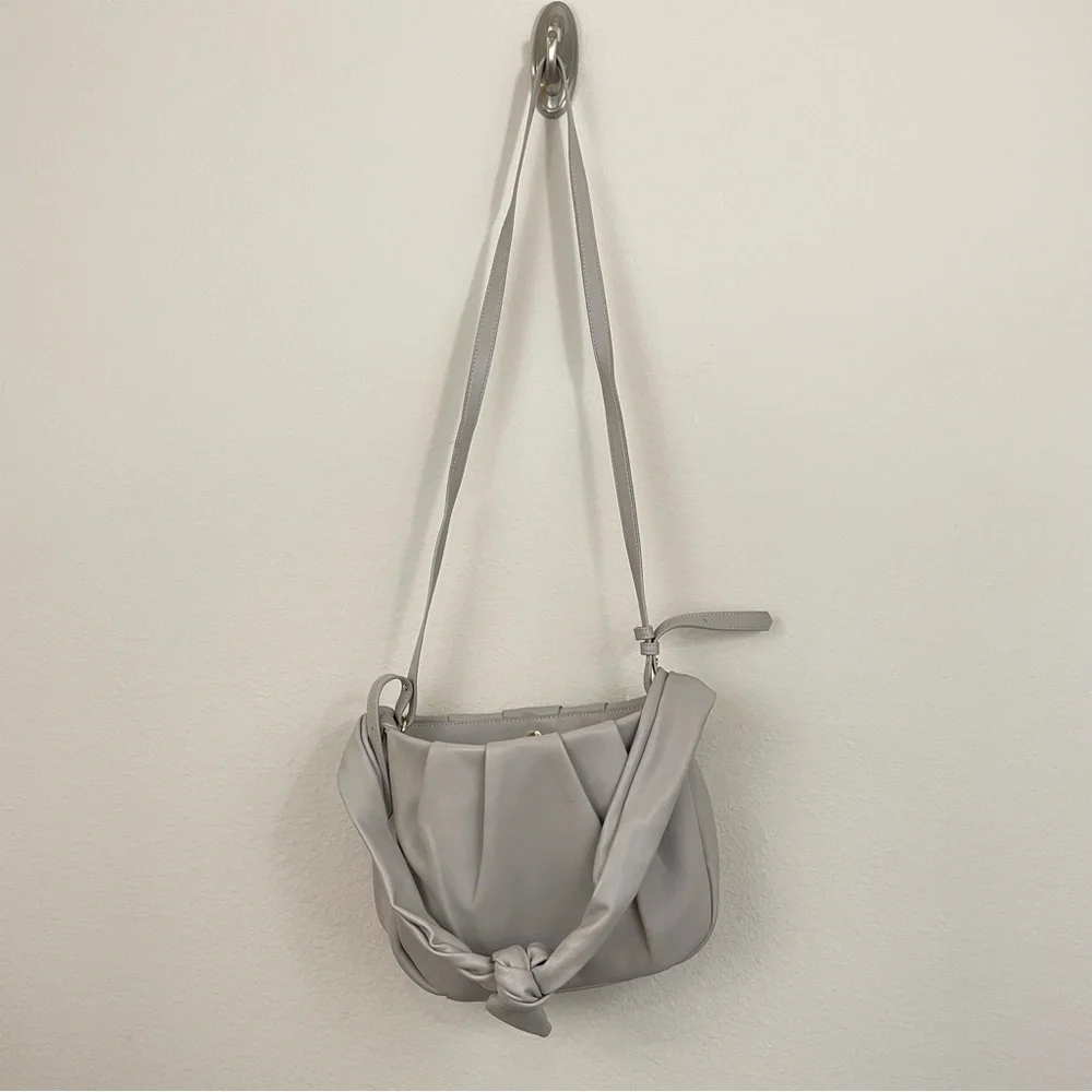 Banana Republic Gray Soft‎ Tie Strap Shoulder Bag